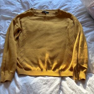Lulu's Golden Yellow Crew Neck Sweater